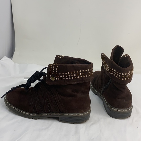 Stuart Weitzman Sz 1(US) Brown Yadastud Ankle Boot - Picture 1 of 15